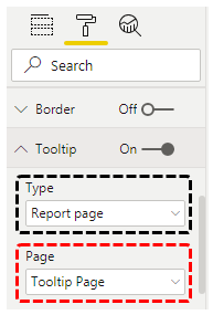Power BI tooltip (page)