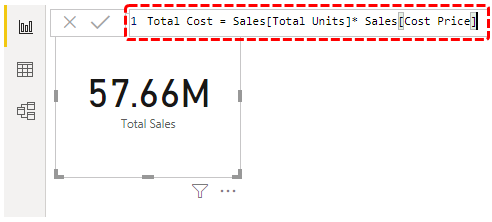 Power Bi Dax (Total Cost Formula)