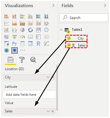 Power Bi Heat map (Drag and Drop field)