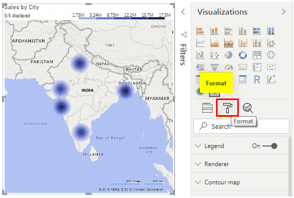 Power Bi Heat map (Format)