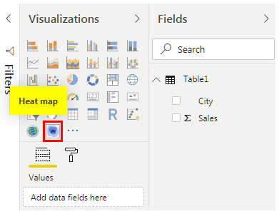 Power Bi Heat map (Heat Map)