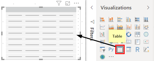 Power BI Visual #3 - Table