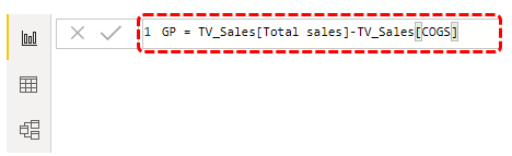 measures in power bi (gross profit)