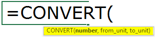 Convert Function in Excel