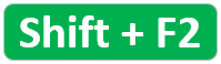 Edit Comment Shortcut Key