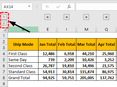 view grouped data Example 1-13