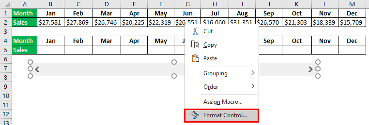Interactive Chart in Excel Example 1.5.0