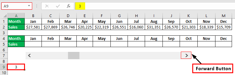 Interactive Chart in Excel Example 1.8