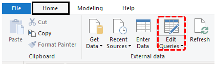 Power BI Edit Queries