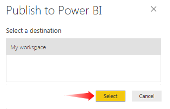 Select Publish Destintion