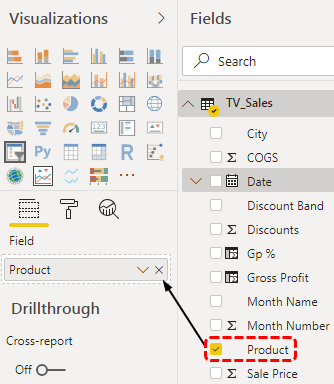 Slicers Power BI - Slicer Visual (Add Field)