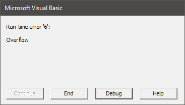 VBA CLNG Example 3.1