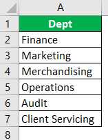 VBA Combo box Example 1-6