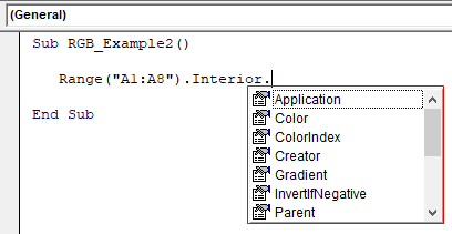 VBA RGB Example 2.2