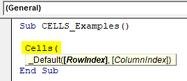 VBA Set Range Example 2