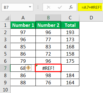 Formula Error - Example 7