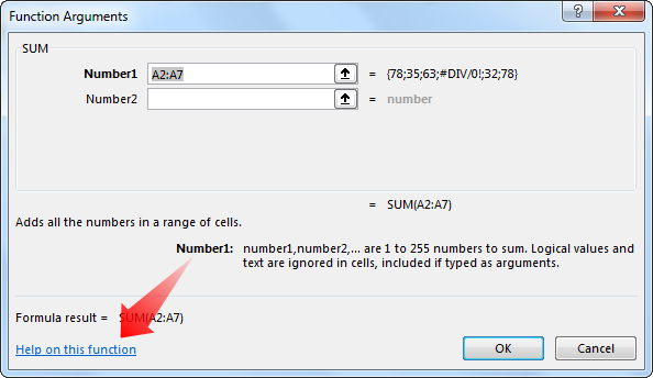 Formula Error - Things to remember