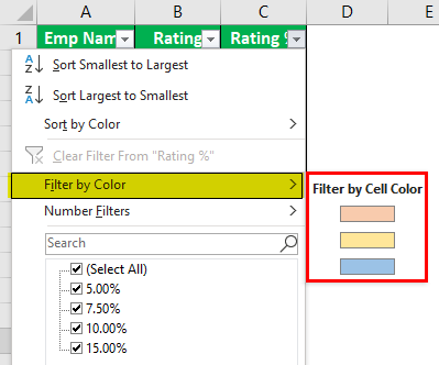 How to Count Cells with Color in Excel Example 1.6