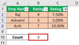 How to Count Cells with Color in Excel Example 1.7