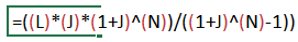LxJx1+J^N = Discount