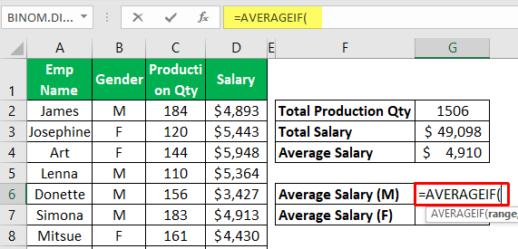 Using Averageif function 1
