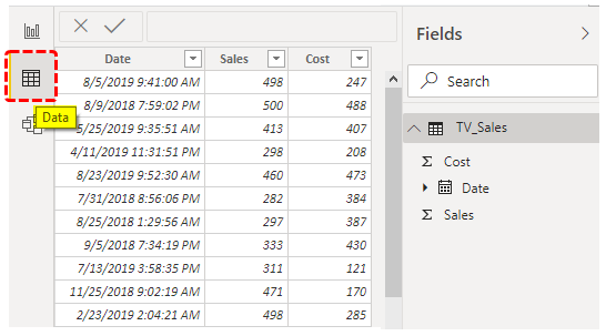 Power BI Query (Data)