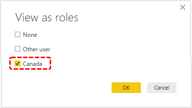 Power BI Security - Select Role