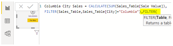 Power Bi calculate (Another Filter)