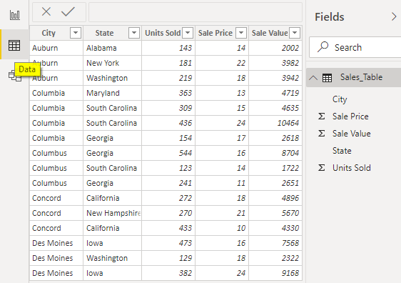 Power Bi calculate (uploaded data)