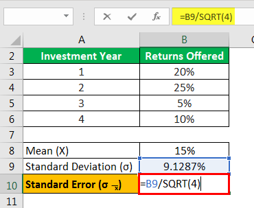 Standard Error Formula - Example 2.4