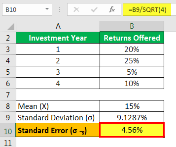 Standard Error Formula - Example 2.5
