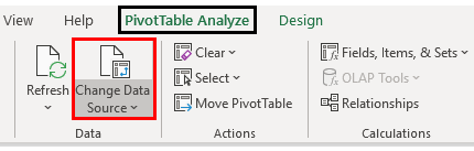 Change Data Source