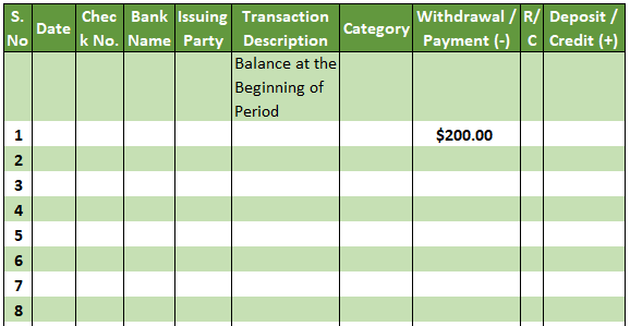 Deposit Credit Format 9