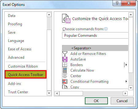 Redo Shortcut - Choose QAT