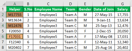 Shortcut for Hide (Hide multiple row)