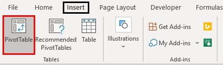 Pivot Table Insert