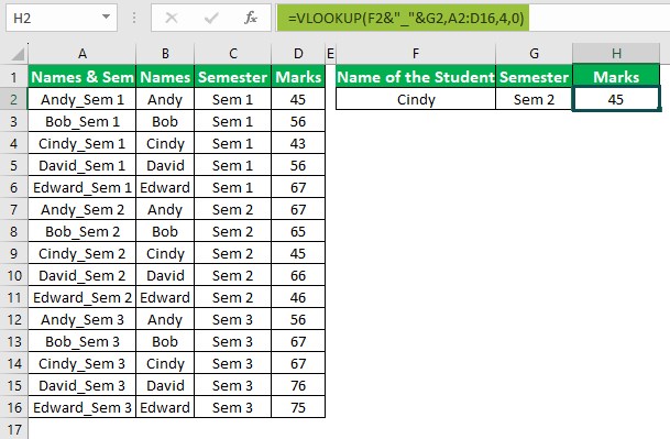 VLookup Two criteria FAQ 3 - Step 3