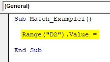 VBA Application match Example 1-1