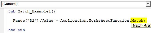 VBA Application match Example 1-4