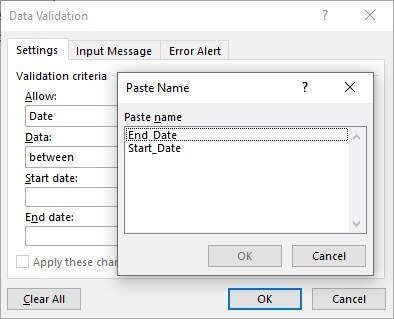 Calendar Drop Down in Excel Example 2.4.5
