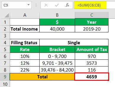 Federal Income Tax Example 1