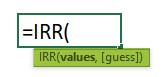 IRR Formula