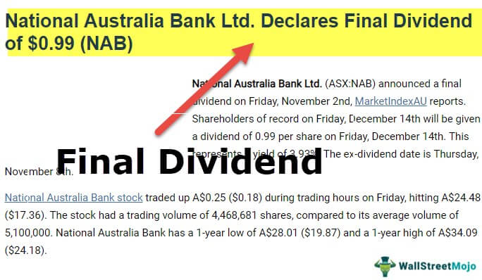 Final Dividend