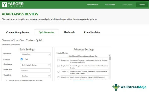 Features of Yaeger CPA 4