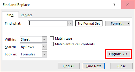 one can click options to go back to the window