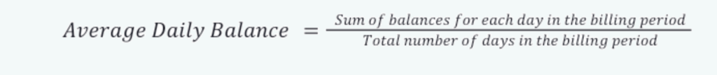 Average Daily Balance