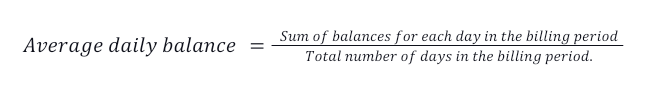 Average Daily Balance Formula 2