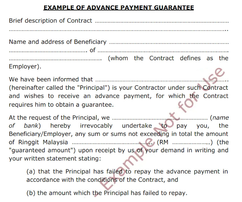 Template - Advance Payment Guarantee
