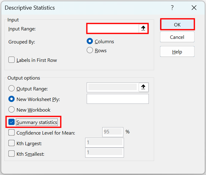 How to Use Descriptive Statistics in Excel - 3