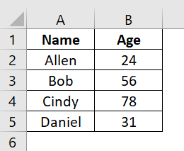 Excel Alternate Row Color Example - 1